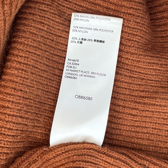 Free People Rust Cowl Neck Sweater - Picture 6 of 8